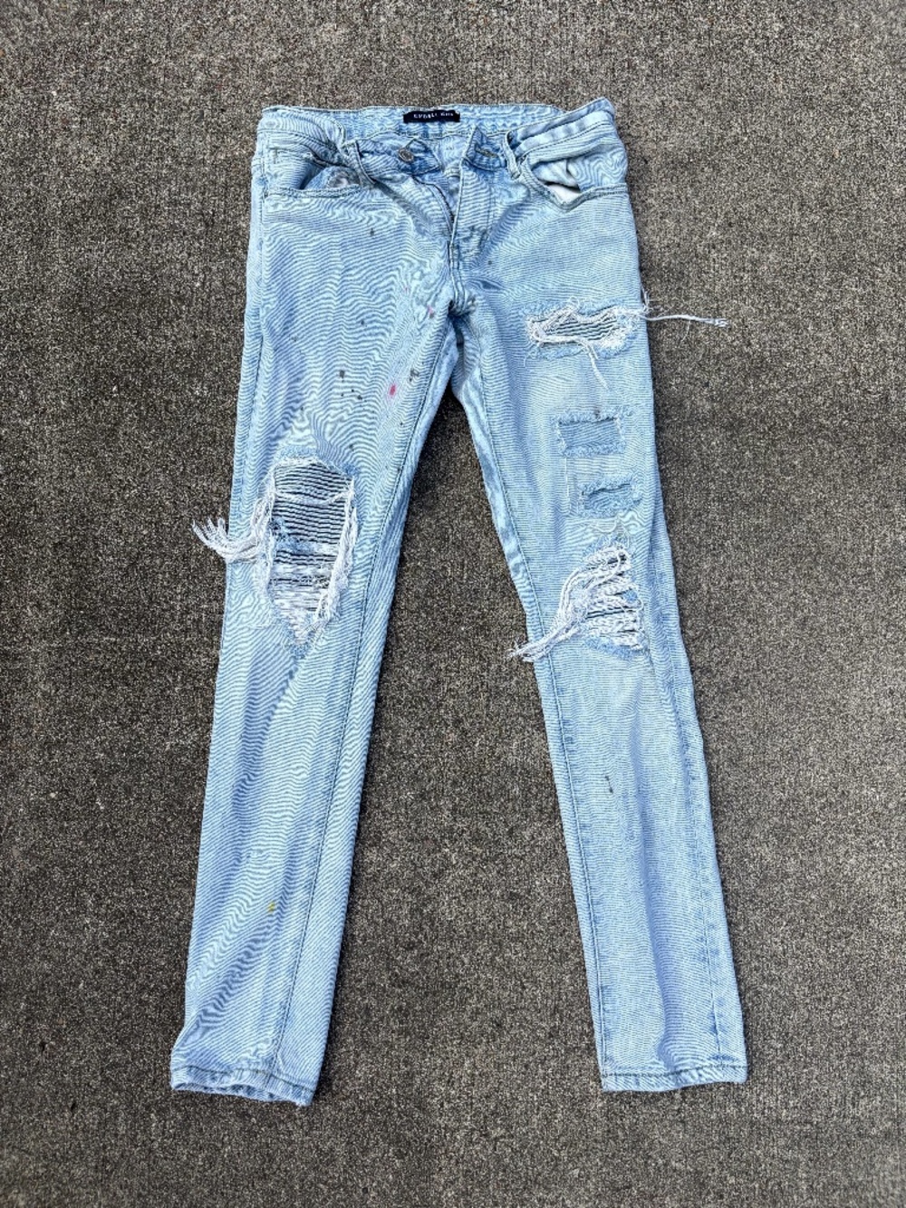 Embellish Jeans Men's Size 32 Lightwash Distressed Denim